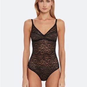 Stella McCartney Ruby Roaring Bodysuit in Black Medium